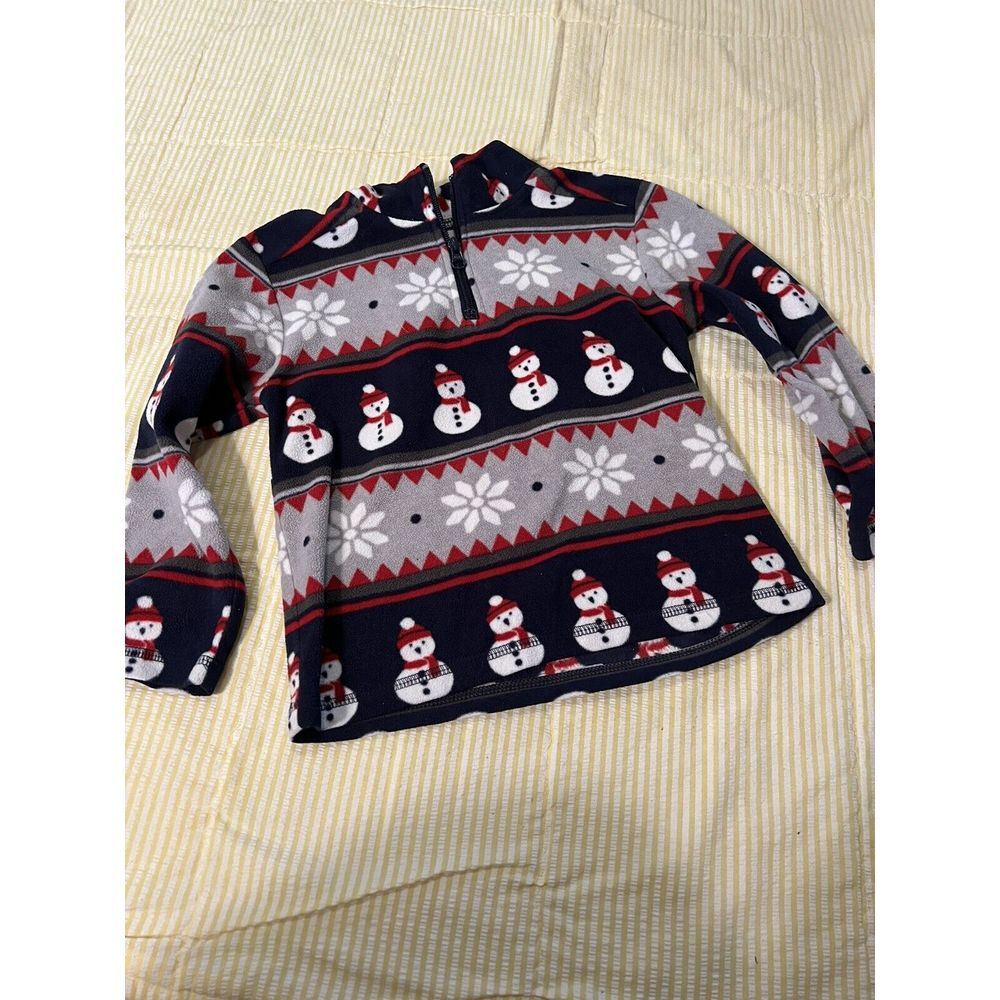 Gymboree Fleece Pullover Jacket Snowman Theme‎ Outerwear  4T 2017